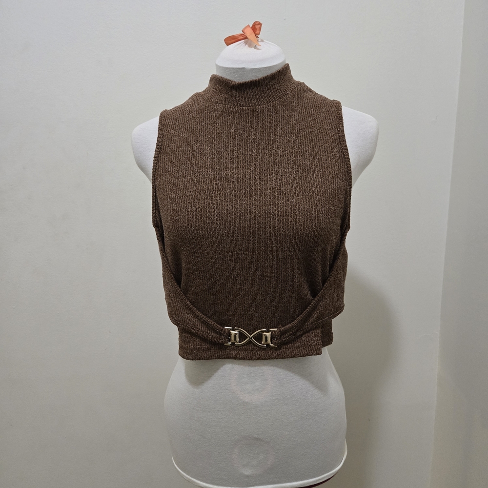 SHEIN Brown Knit Top
